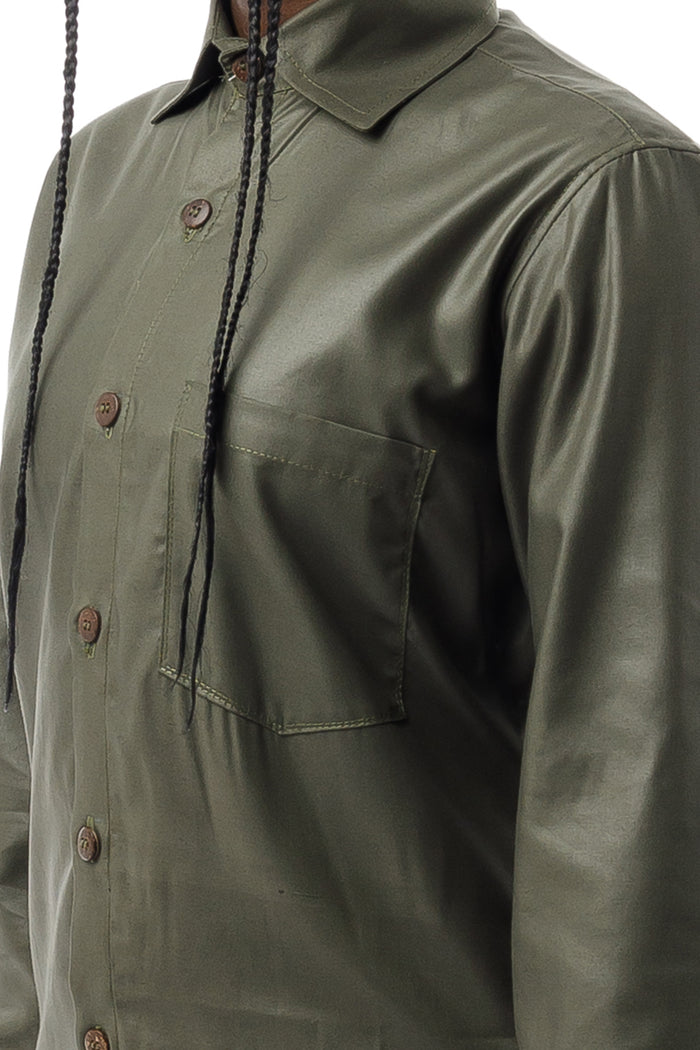 Long Sleeved Shirt - Army Green