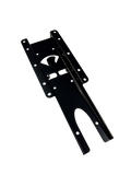 Lowrance Active Imaging HD Skimmer Mount PN:000-16095-001 in black metal with multiple mounting holes and slots, designed for secure installation of marine electronics on fishing vessels.