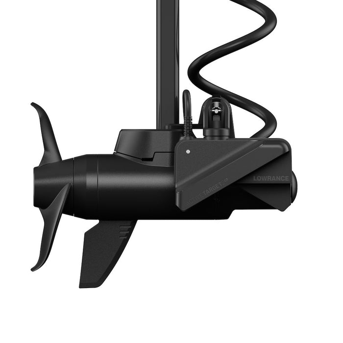 Lowrance Active Target 2 XL Recon Mounting Kit PN:000-16501-001 showing a black marine electronic device with a propeller and mounting bracket, designed for precise underwater fishing and navigation.