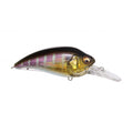 Megabass Super-Z Z2 fishing lure featuring a detailed fish-scale pattern in shades of gold, purple, and black with a clear plastic lip for diving action.