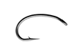 Close-up image of a single MFC Heavy Wire Scud Hook, showing its curved metal wire construction with a sharp point and barb, designed for fishing tackle use.