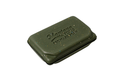 MFC Recycled WP Flyweight Box shown closed in dark green with a textured waterproof case for organizing fly fishing flies and small fishing tackle