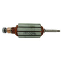Minn Kota ARM ASY 12V 3.25 FW BB (N/A) P/N: 92-100-277 electric motor armature with copper windings and a steel shaft, designed for use in marine electronics and fishing tackle equipment.
