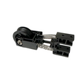Minn Kota EXTENSION CABLE TENSIONER KIT P/N: 2773630 showing a black plastic and metal cable tensioner with dual springs and a pulley designed for fishing tackle and marine electronics use.