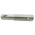 Minn Kota PIN-PADLOCK PD/AP QCK REL. P/N: 2372631 is a cylindrical metal locking pin with precision-cut holes designed for secure attachment in fishing and marine electronics applications.