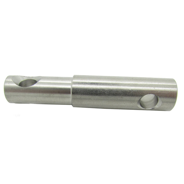 Minn Kota PIN-PADLOCK PD/AP QCK REL. P/N: 2372631 is a cylindrical metal locking pin with precision-cut holes designed for secure attachment in fishing and marine electronics applications.