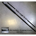 Minn Kota SPIKE KIT 8' RAPTOR P/N: 2772019 with a 54 3/4 inch black spike rod, including mounting screws and nuts, designed for fishing tackle applications.