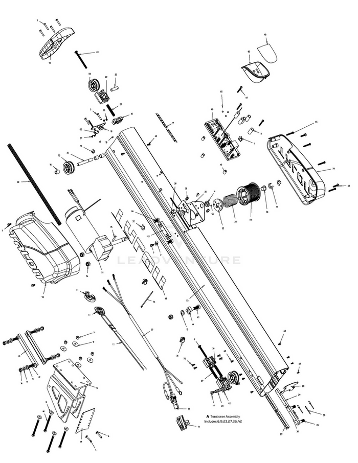 Technical exploded diagram of Minn Kota SPRING-TORSION, WRAP DRUM P/N: 2372746 showing detailed components and assembly parts for fishing tackle maintenance and repair.