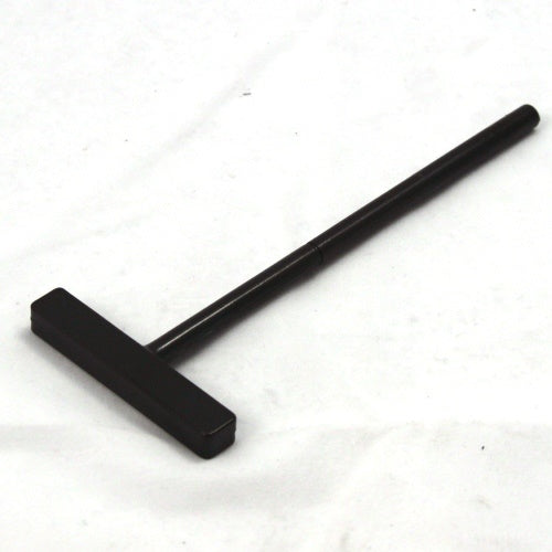 Minn Kota T-BAR (E-COAT) (~) P/N: 2033601, a black coated fishing accessory tool with a long handle and a flat T-shaped head used for marine electronics or fishing tackle maintenance.