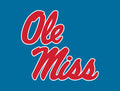 Mississippi Ole Miss Powder Blue Yardsy Sign