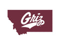 Montana State Griz White Yardsy Sign