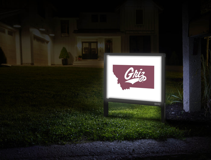 Montana State Griz White Mailbox
