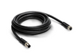Coiled black NMEA 2000 Drop Cable - 5M 720117-3 with durable connectors on both ends for marine electronics and fishing tackle systems.