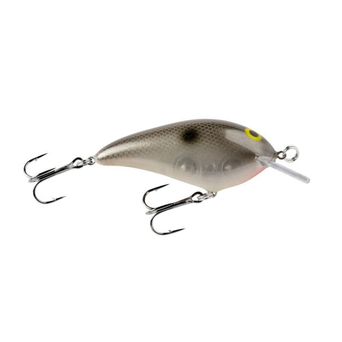 Norman Lures Speed N Crankbait fishing lure in natural shad colors with detailed scale pattern, two treble hooks, and a small diving lip for freshwater fishing tackle.