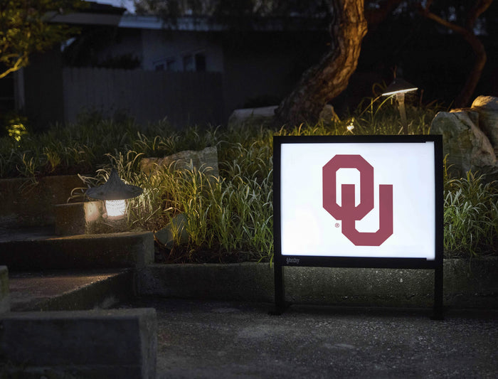 Oklahoma Athletics Mark White Yardsy Sign - Flat Feet
