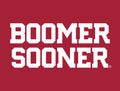 Oklahoma Boomer Sooner Wordmark Crimson Yardsy Sign