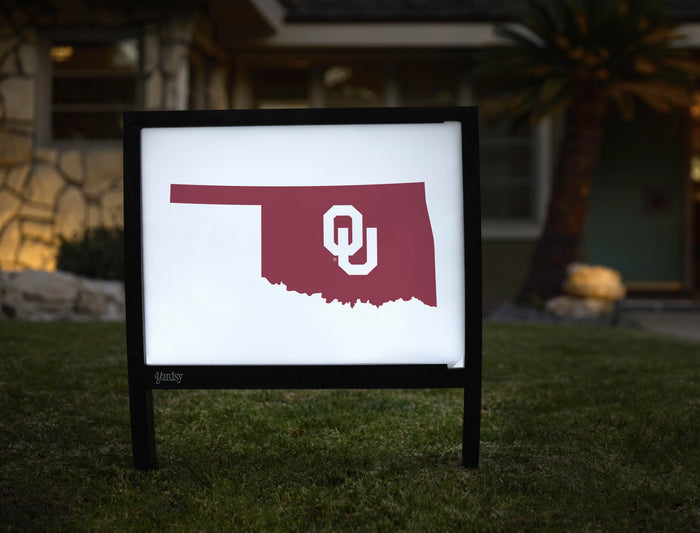 Oklahoma State Mark White Yardsy Sign - Hero
