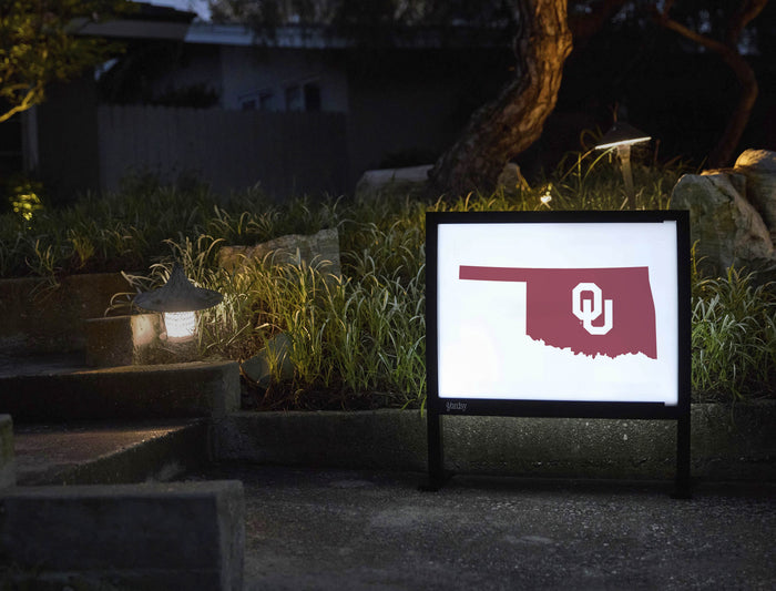Oklahoma State Mark White Yardsy Sign - Flat Feet