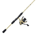 Okuma Outrax - Spinning Combo fishing rod and reel in beige with black ergonomic handle and spinning reel, designed for versatile fishing tackle use.