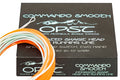 OPST Commando Smooth integrated Skagit head and running line in orange and white, designed for fly fishing and tailored for smooth casting performance.
