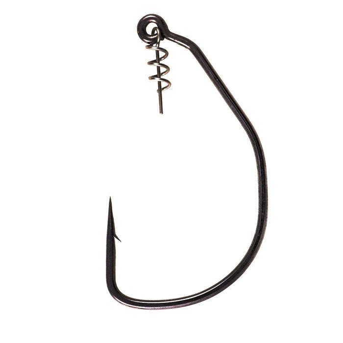 Owner Beast Hook featuring a strong, sharp black metal fishing hook with a spring lock designed for secure fishing tackle and musky fishing applications.
