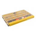 Plano EDGE 3600 Terminal fishing tackle box with multiple compartments and a transparent lid, designed for organizing lures and fishing accessories.