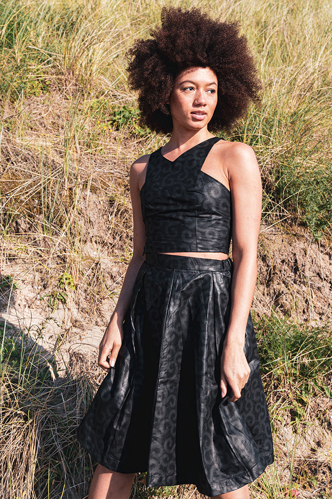Pleated Skirt - Jiroff Print