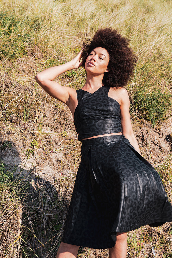 Pleated Skirt - Jiroff Print