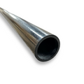 Close-up angled view of a hollow tubular graphite blank with a smooth black finish, designed as part of Predator Musky Rod Blanks for custom fishing rods.