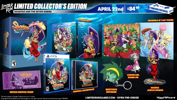 PS5 LIMITED RUN #7: SHANTAE AND THE SEVEN SIRENS COLLECTOR'S EDITION