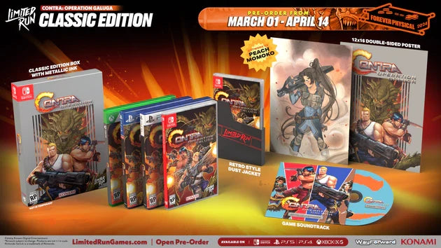 PS5 LIMITED RUN #95: CONTRA: OPERATION GALUGA CLASSIC EDITION