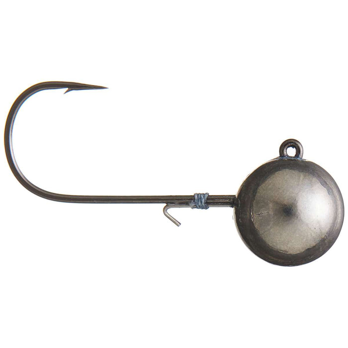 Queen Tackle LS Tungsten Jighead featuring a sharp fishing hook attached to a round tungsten weighted head, designed for precise fishing tackle use.