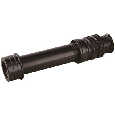 RA7 Aluminum Fly R/S w/rec hood Dbl Custom Nut/Slide Band w /TR-Satin fishing rod reel seat in black aluminum with detailed grooves and a satin finish designed for durability in fishing tackle.