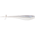 Rapala CrushCity Mooch Minnow fishing lure in translucent silver with lifelike scale texture and a slender body designed for realistic movement in water.