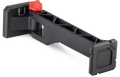 Rapala Smart Hub Adjustable 7" Arm Extension in black with textured support surfaces and red locking mechanism, designed for durable use in fishing tackle setups.