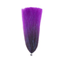 Renzetti Head to Tail Baitfish Fade features synthetic hair with a fade from black to vibrant purple, designed for fly tying and creating fishing lures.