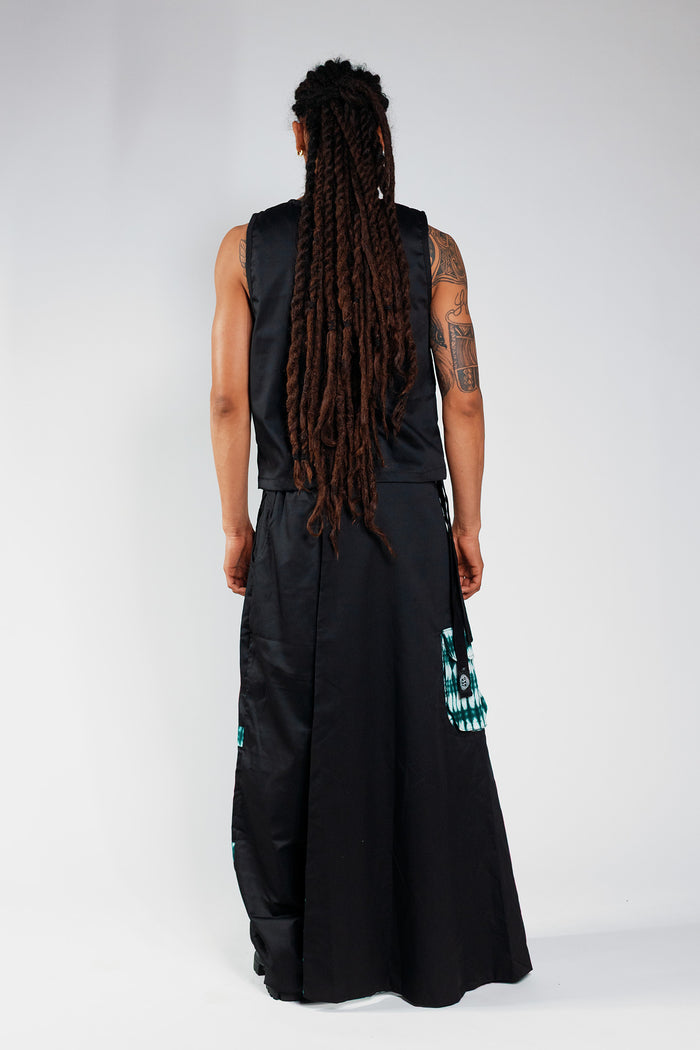 Reversible Cargo Halfskirt - Cargo Black / Deep Green