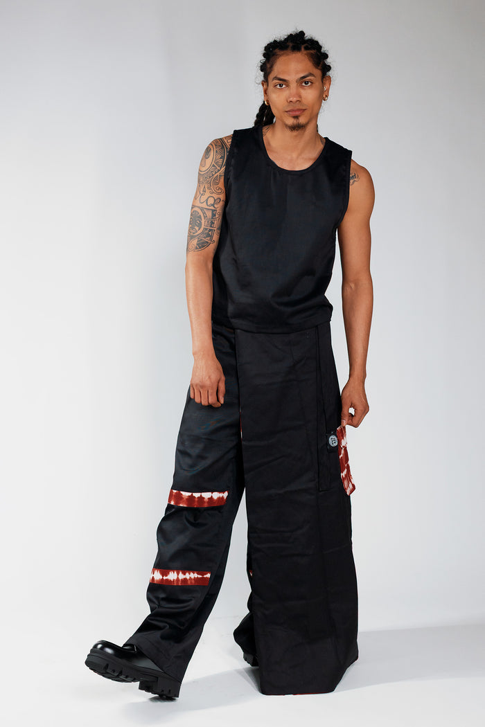 Reversible Cargo Halfskirt - Cargo Black / Deep Red