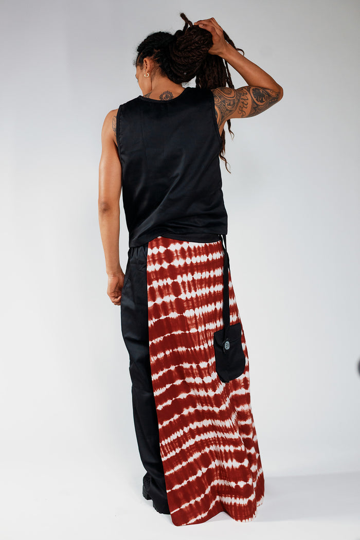 Reversible Cargo Halfskirt - Cargo Black / Deep Red
