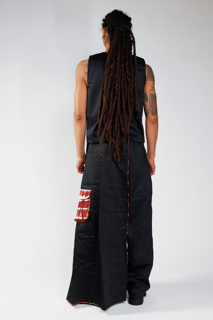 Reversible Cargo Halfskirt - Cargo Black / Deep Red