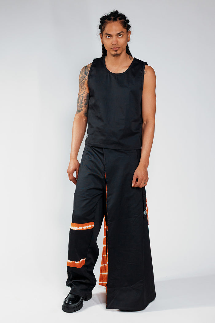 Reversible Cargo Halfskirt - Cargo Black / Orange