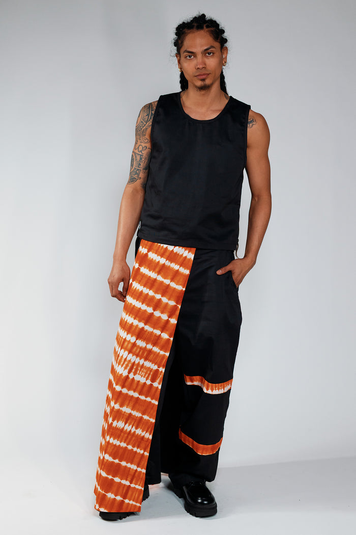 Reversible Cargo Halfskirt - Cargo Black / Orange