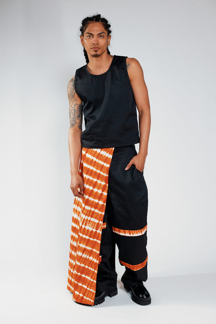 Reversible Cargo Halfskirt - Cargo Black / Orange