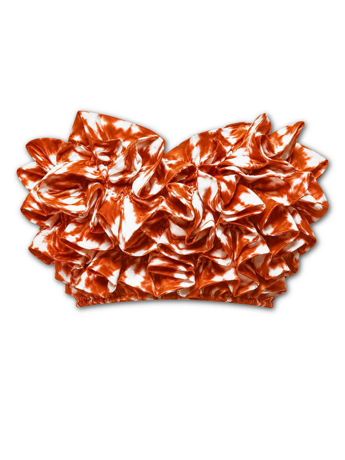 Ruffle Corset - Orange