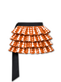 Ruffle Mini Skirt - Orange