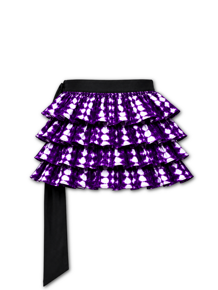 Ruffle Mini Skirt - Purple