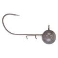 Ryugi Vespa Tungsten Finesse Ball Head Jig featuring a sharp curved hook attached to a round tungsten weighted head with two small protruding barbs, designed for precision fishing tackle.