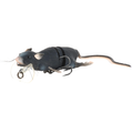 Savage Gear 3D Rat fishing lure designed to mimic a realistic black rat with articulated body, lifelike eyes, and multiple sharp hooks for effective fishing tackle use.