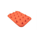 Orange molded fishing accessory with multiple raised pegs designed for securing tools and tackle, shown as Scientific Anglers Launch Pad Drift for organizing fishing gear.
