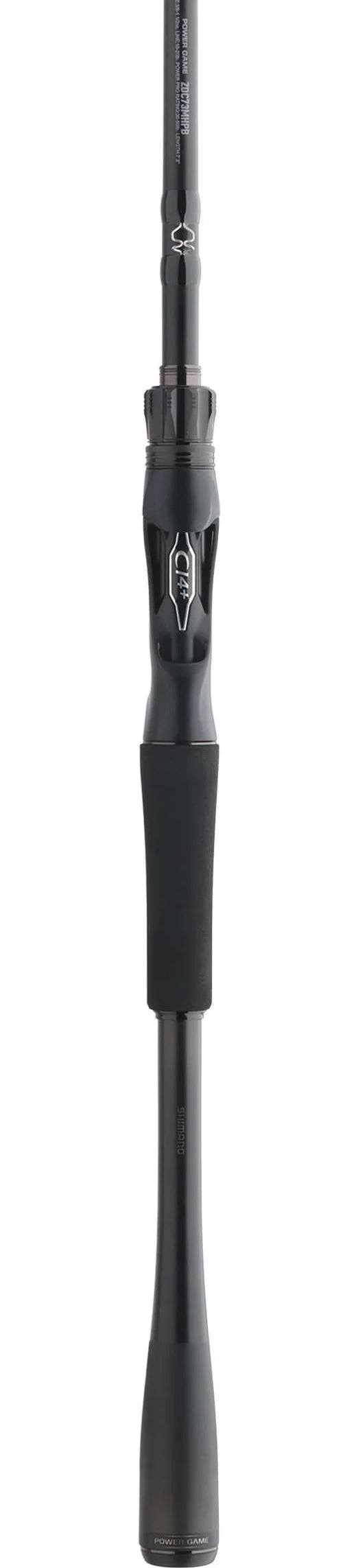Shimano Zodias B - Casting fishing rod featuring a black ergonomic EVA handle, lightweight reel seat, and sleek graphite finish designed for precision and comfort in fishing tackle.